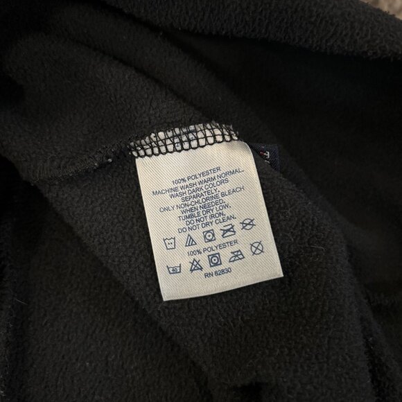 Lands End Women 6-8 Small Black Quarter Zip Fleece Pullover Sweater Jacket - Picture 3 of 4